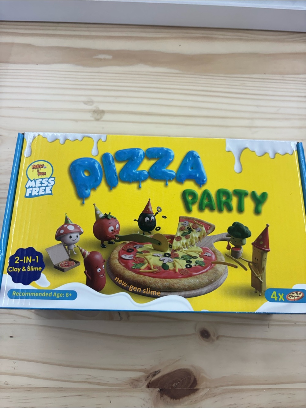 Pizza Party Clay & Slime Playset - Yellow
